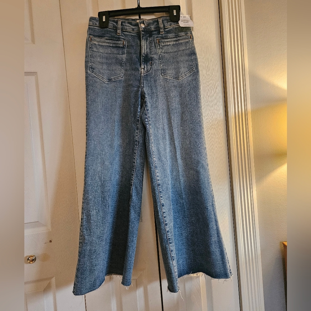 NWT Madewell Flared Wide Leg Crop SIZE 28